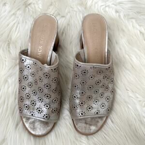 Jack Rogers Ronnie Perforated Peep-toe Sandals Sz 8.5